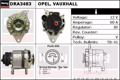 Генератор REMY DRA3483