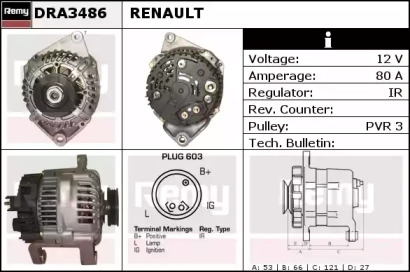 Генератор REMY DRA3486