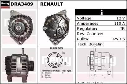 Генератор REMY DRA3489