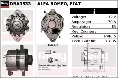 Генератор REMY DRA3533