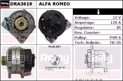 Генератор REMY DRA3619