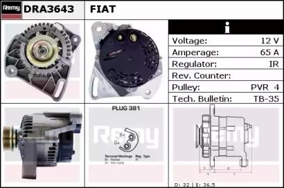 Генератор REMY DRA3643