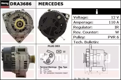 Генератор REMY DRA3686