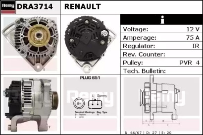 Генератор REMY DRA3714