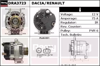 Генератор REMY DRA3723