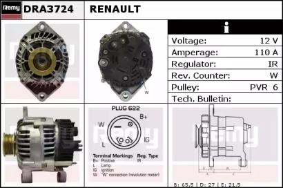 Генератор REMY DRA3724