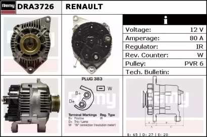 Генератор REMY DRA3726