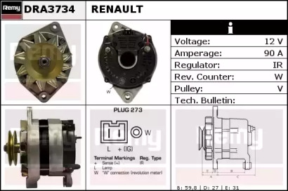 Генератор REMY DRA3734