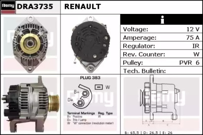 Генератор REMY DRA3735