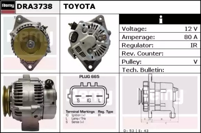 Генератор REMY DRA3738
