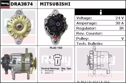 Генератор REMY DRA3874