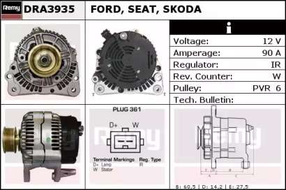 Генератор REMY DRA3935