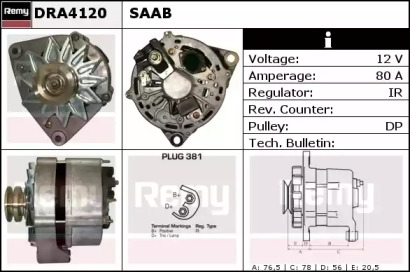 Генератор REMY DRA4120