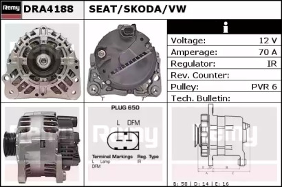 Генератор REMY DRA4188