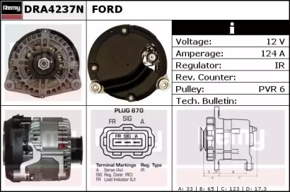 Генератор REMY DRA4237N