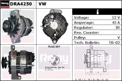 Генератор REMY DRA4250