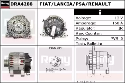 Генератор REMY DRA4288