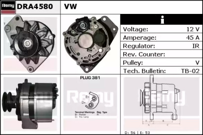 Генератор REMY DRA4580