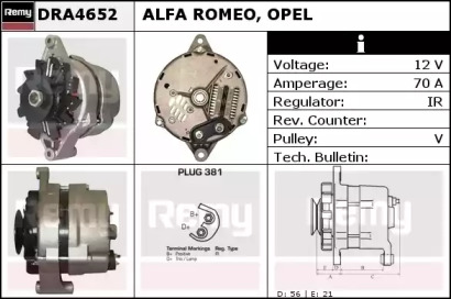 Генератор REMY DRA4652