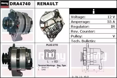 Генератор REMY DRA4740