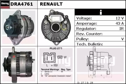 Генератор REMY DRA4761