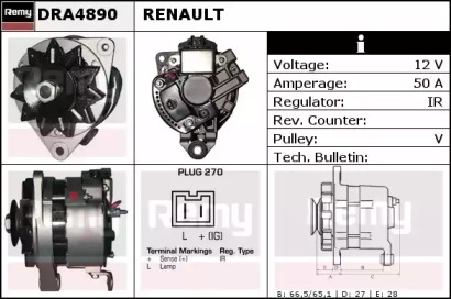 Генератор REMY DRA4890