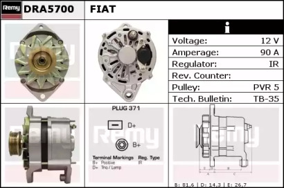 Генератор REMY DRA5700