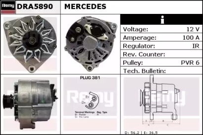 Генератор REMY DRA5890