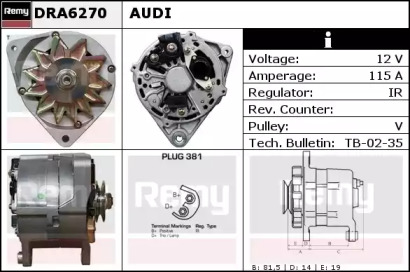 Генератор REMY DRA6270