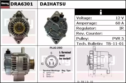 Генератор REMY DRA6301