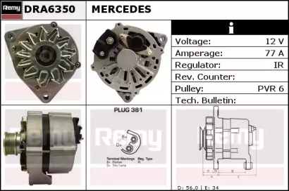 Генератор REMY DRA6350