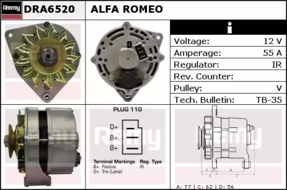 Генератор REMY DRA6520