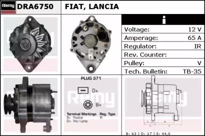 Генератор REMY DRA6750