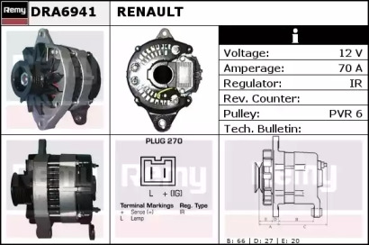 Генератор REMY DRA6941