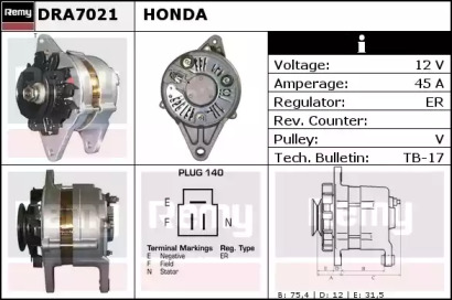Генератор REMY DRA7021