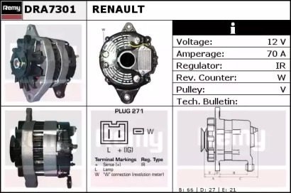 Генератор REMY DRA7301