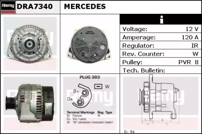 Генератор REMY DRA7340