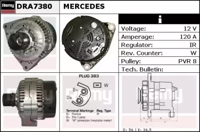 Генератор REMY DRA7380