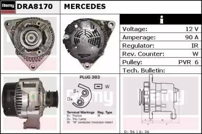 Генератор REMY DRA8170