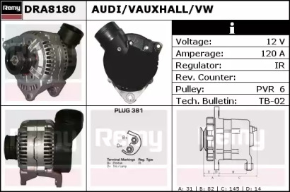 Генератор REMY DRA8180
