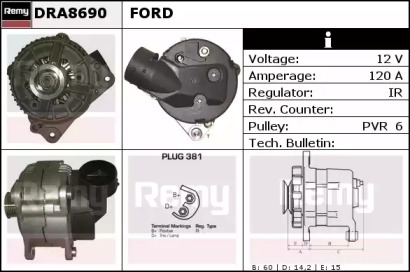 Генератор REMY DRA8690
