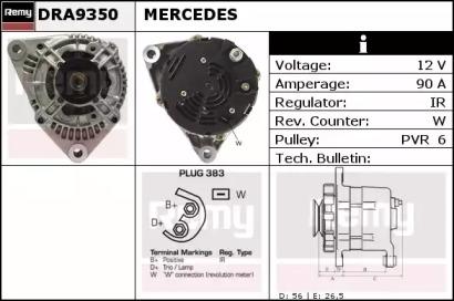 Генератор REMY DRA9350