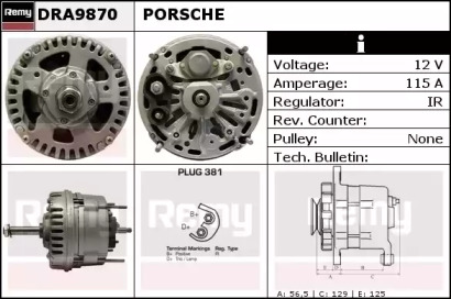 Генератор REMY DRA9870