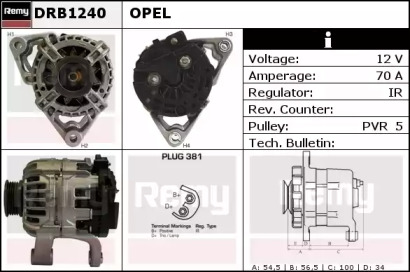 Генератор REMY DRB1240