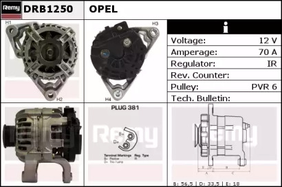 Генератор REMY DRB1250