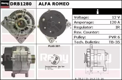 Генератор REMY DRB1280