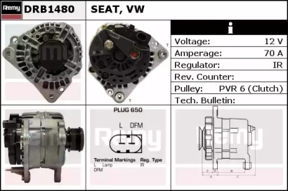 Генератор REMY DRB1480