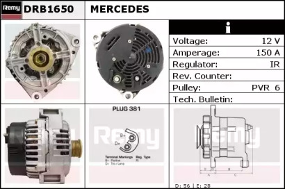 Генератор REMY DRB1650