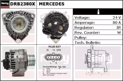 Генератор REMY DRB2380X