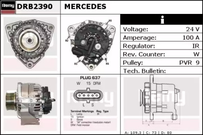 Генератор REMY DRB2390